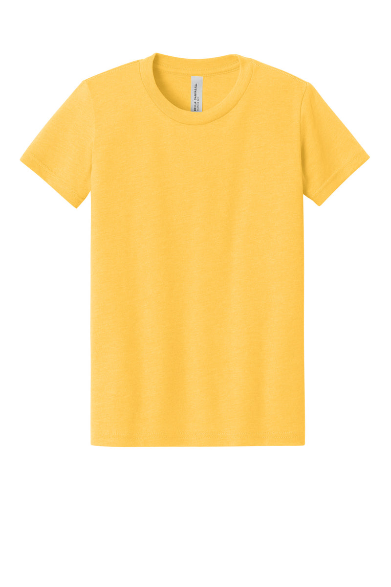 BELLA+CANVAS Youth Heather CVC Tee - Heather Yellow Gold