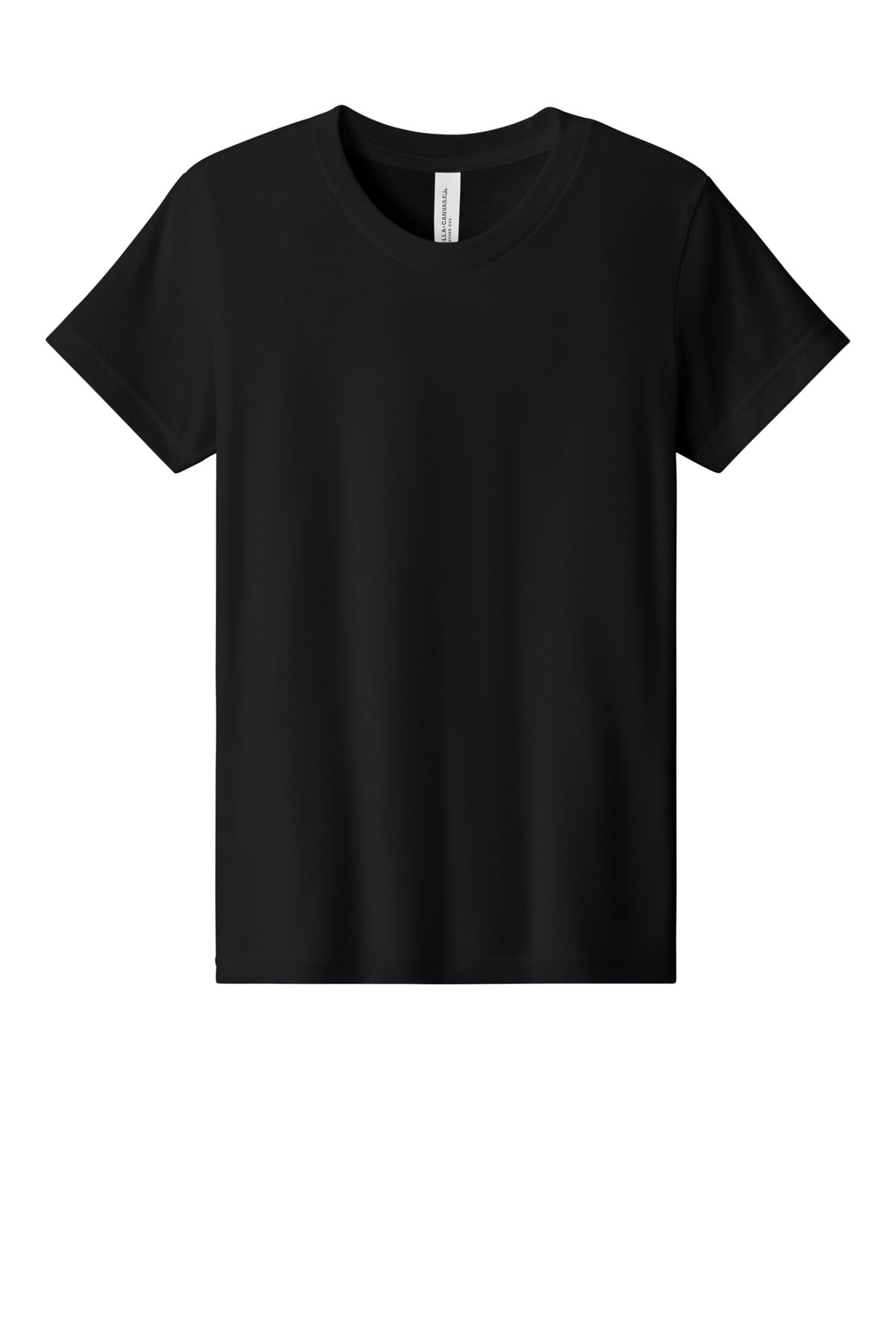 BELLA+CANVAS Youth Heather CVC Tee - Solid Black Blend