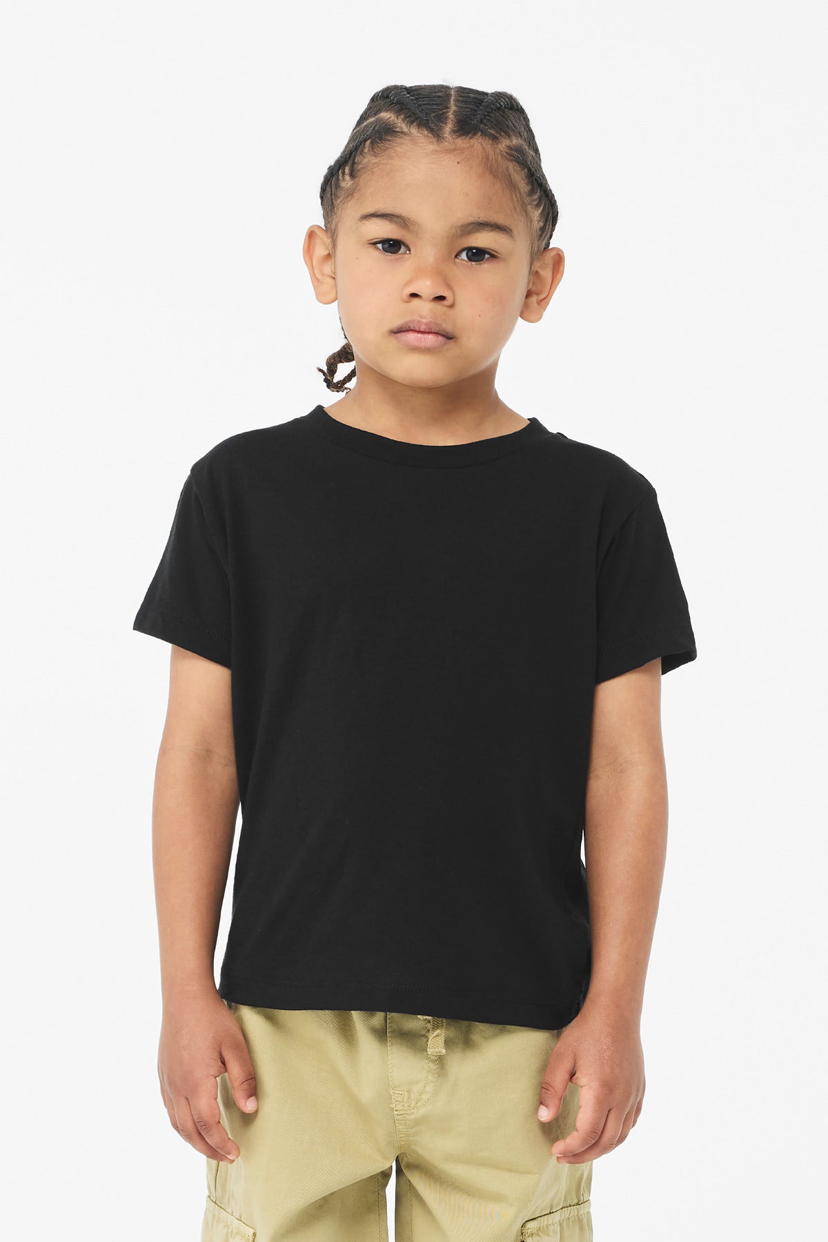 BELLA+CANVAS Youth Heather CVC Tee - Solid Black Blend