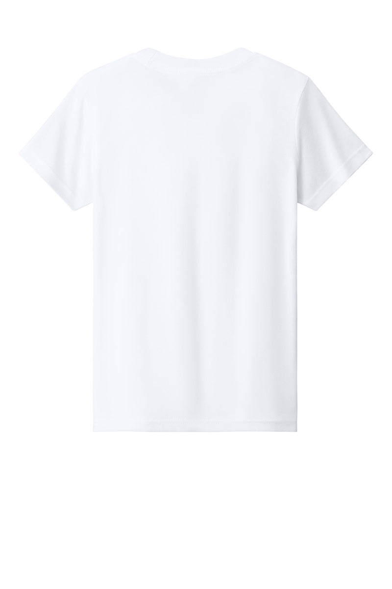 BELLA+CANVAS Youth Heather CVC Tee - Solid White Blend