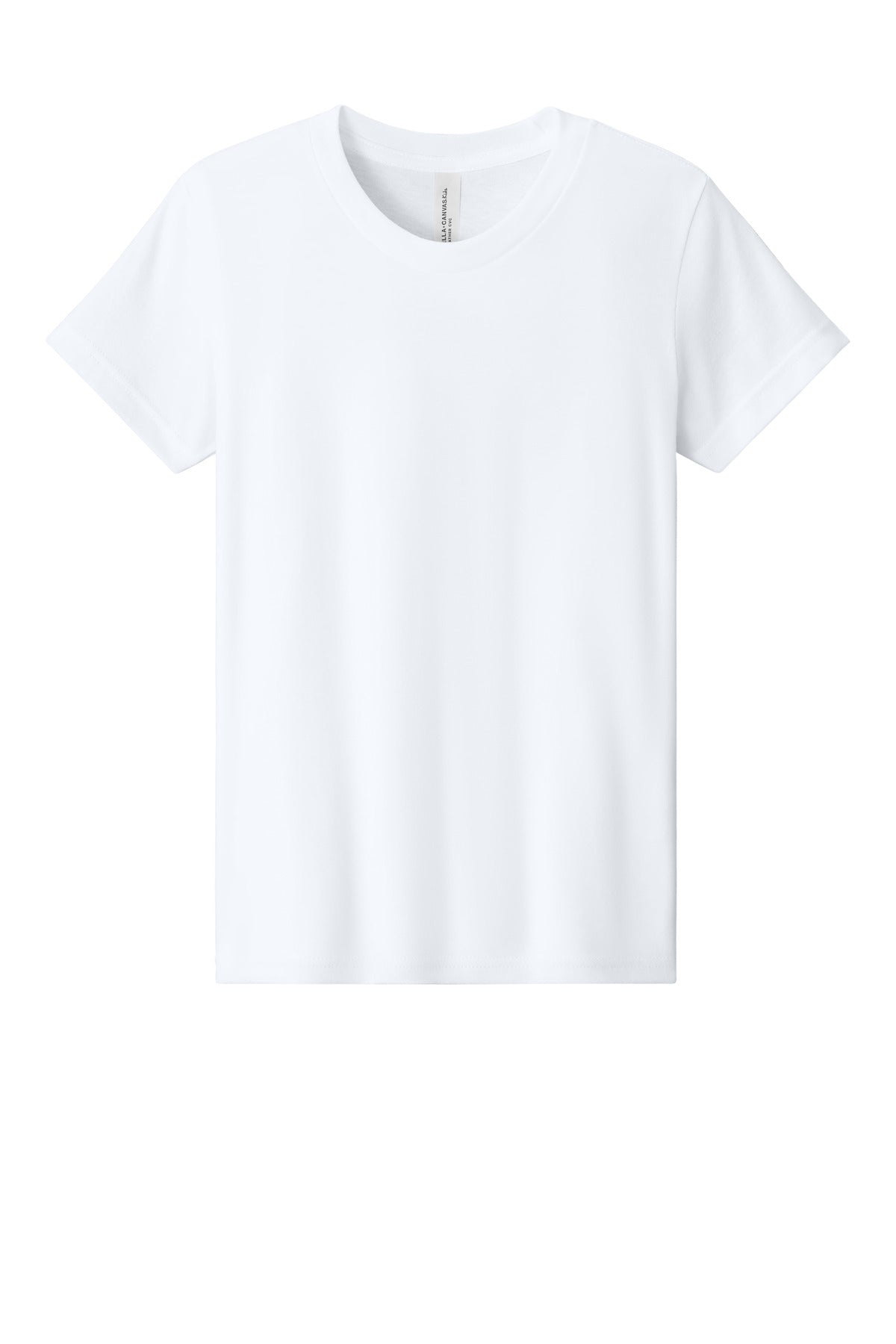 BELLA+CANVAS Youth Heather CVC Tee - Solid White Blend