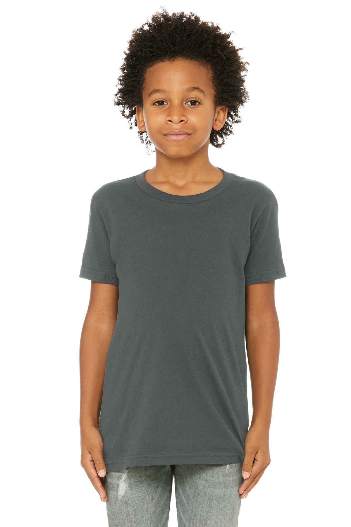 BELLA+CANVAS  Youth Jersey Short Sleeve Tee - Asphalt