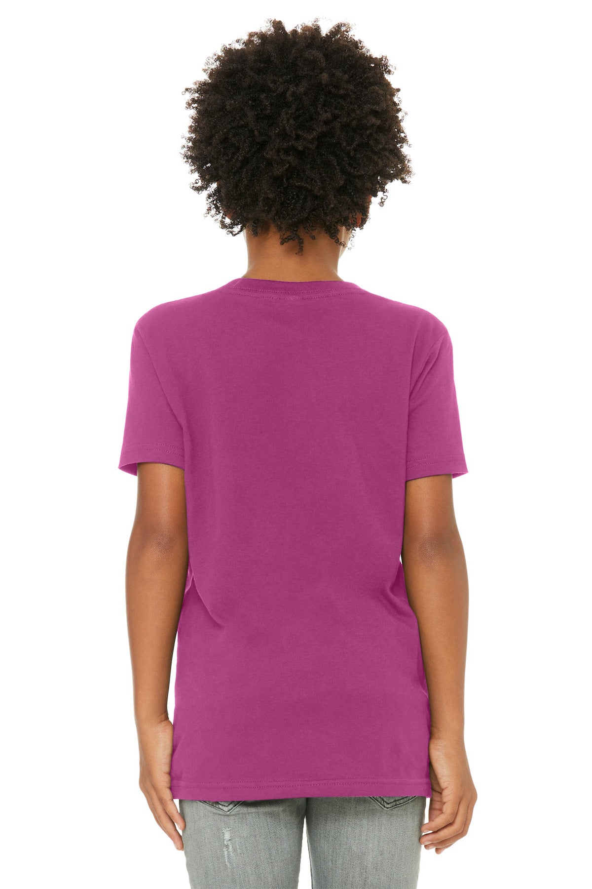 BELLA+CANVAS  Youth Jersey Short Sleeve Tee - Berry