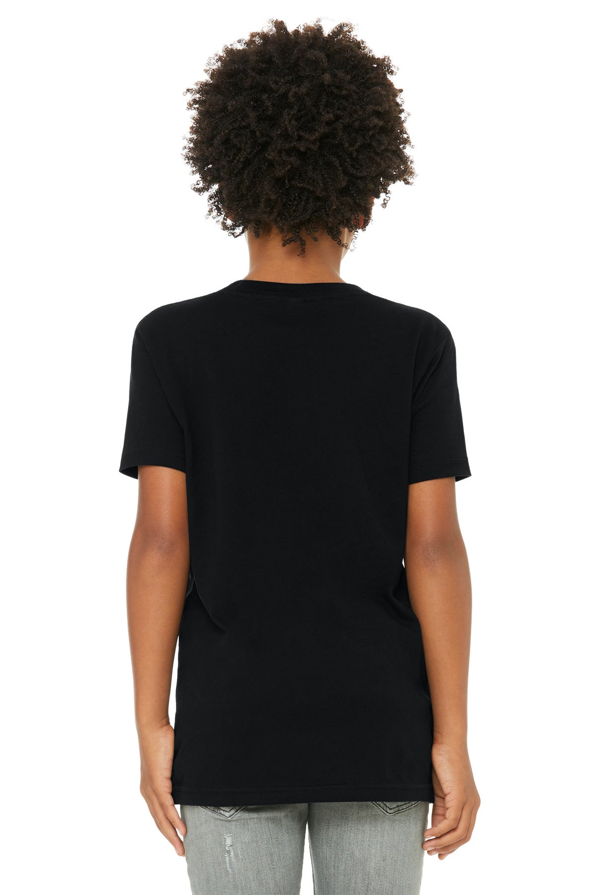 BELLA+CANVAS  Youth Jersey Short Sleeve Tee - Black