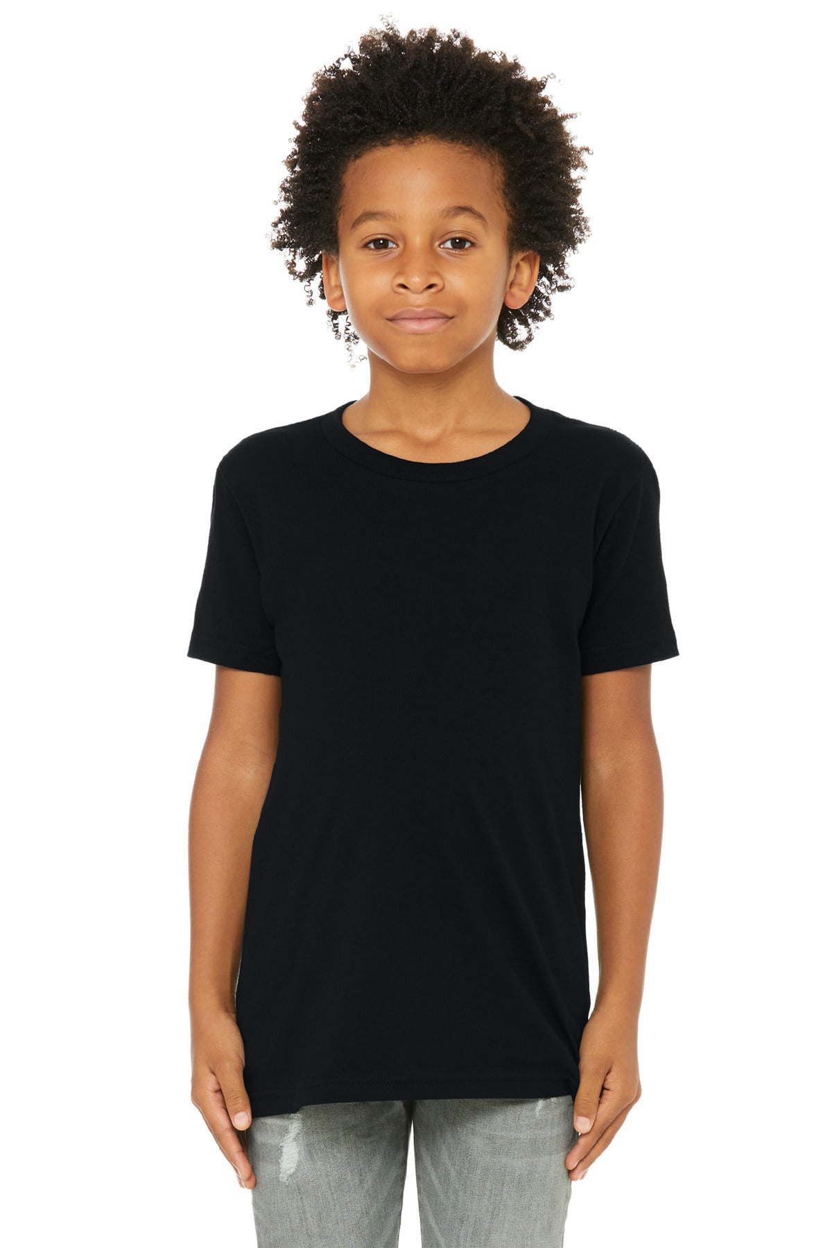 BELLA+CANVAS  Youth Jersey Short Sleeve Tee - Black