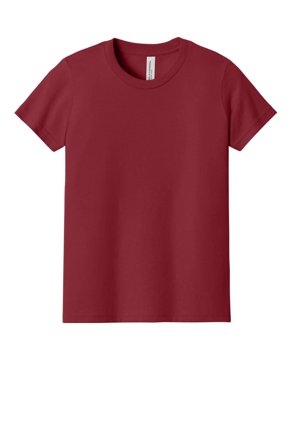 BELLA+CANVAS  Youth Jersey Short Sleeve Tee - Cardinal
