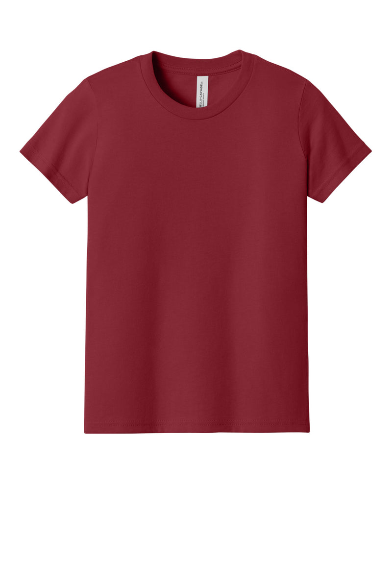 BELLA+CANVAS  Youth Jersey Short Sleeve Tee - Cardinal