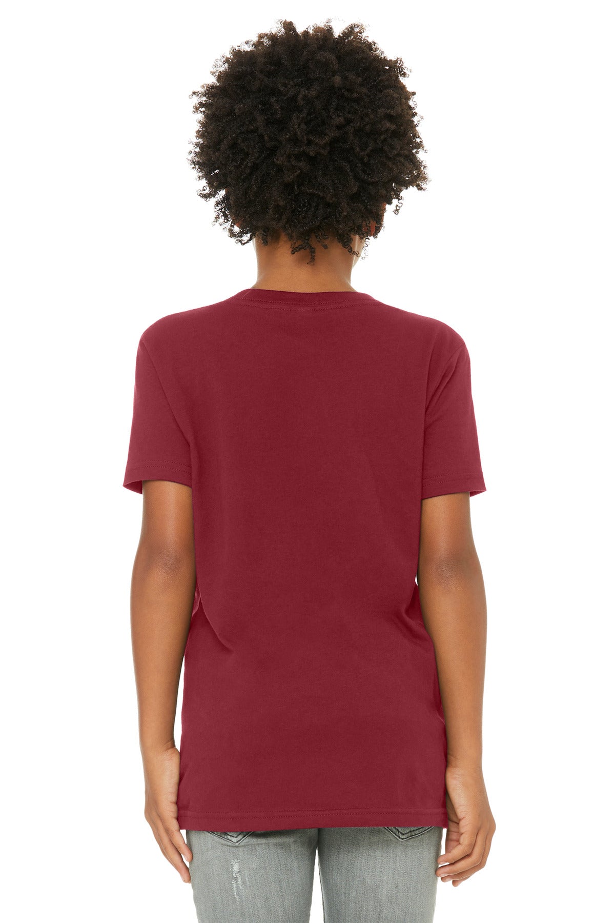 BELLA+CANVAS  Youth Jersey Short Sleeve Tee - Cardinal