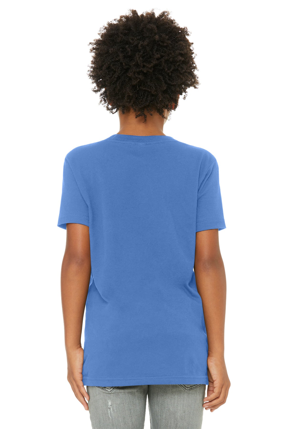 BELLA+CANVAS  Youth Jersey Short Sleeve Tee - Columbia Blue