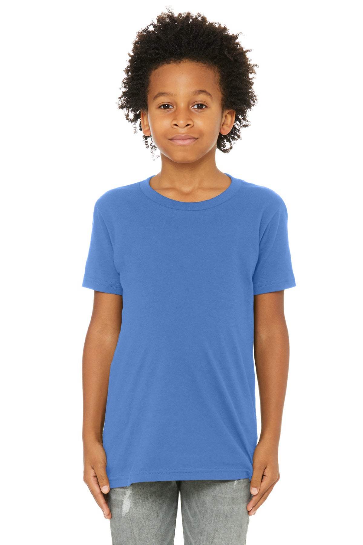 BELLA+CANVAS  Youth Jersey Short Sleeve Tee - Columbia Blue