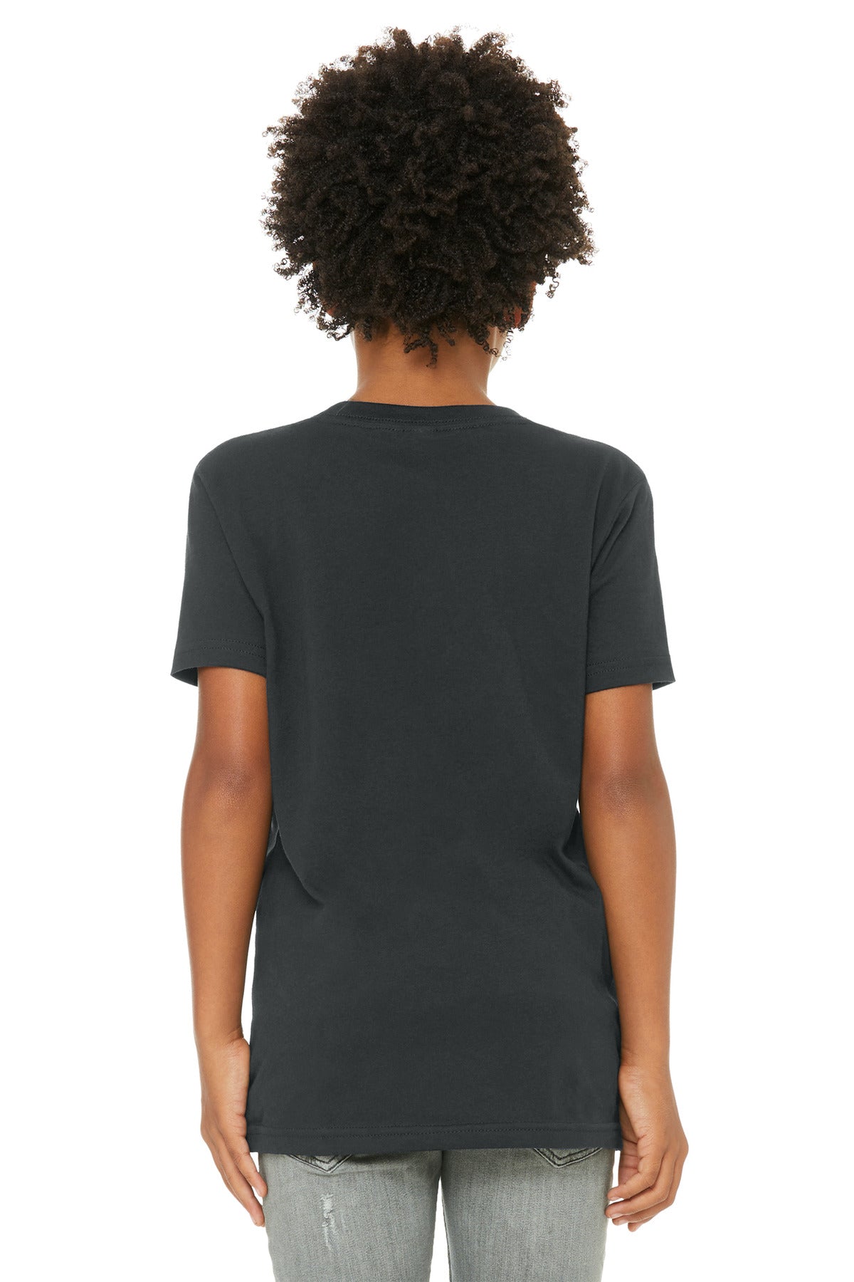 BELLA+CANVAS  Youth Jersey Short Sleeve Tee - Dark Grey