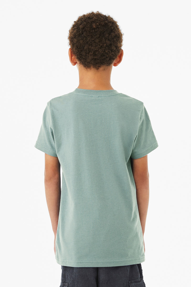 BELLA+CANVAS  Youth Jersey Short Sleeve Tee - Dusty Blue