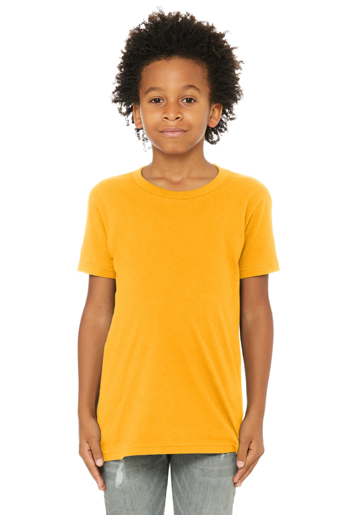 BELLA+CANVAS  Youth Jersey Short Sleeve Tee - Gold