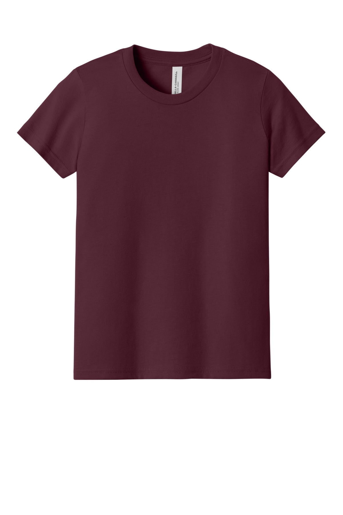 BELLA+CANVAS  Youth Jersey Short Sleeve Tee - Maroon