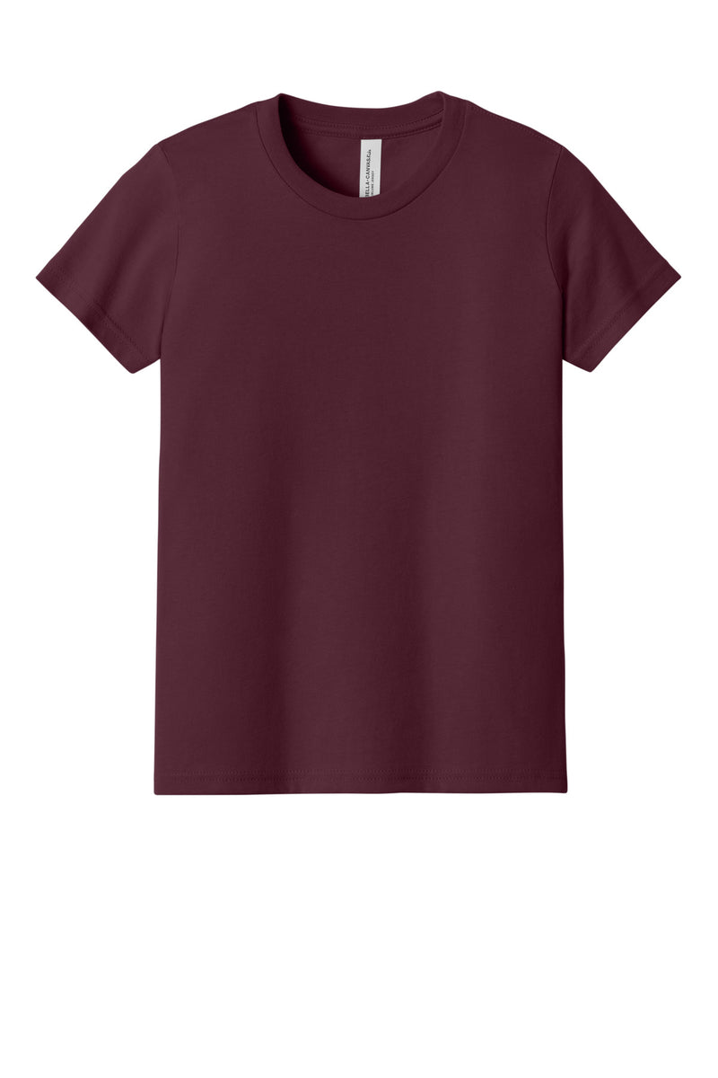 BELLA+CANVAS  Youth Jersey Short Sleeve Tee - Maroon
