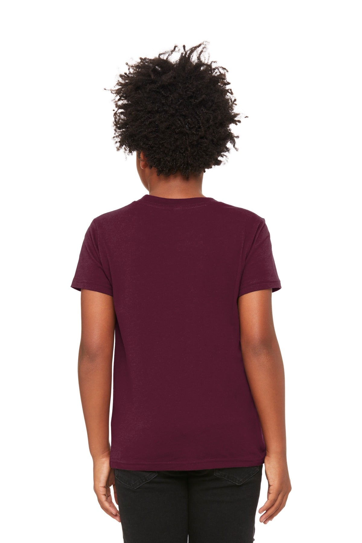 BELLA+CANVAS  Youth Jersey Short Sleeve Tee - Maroon
