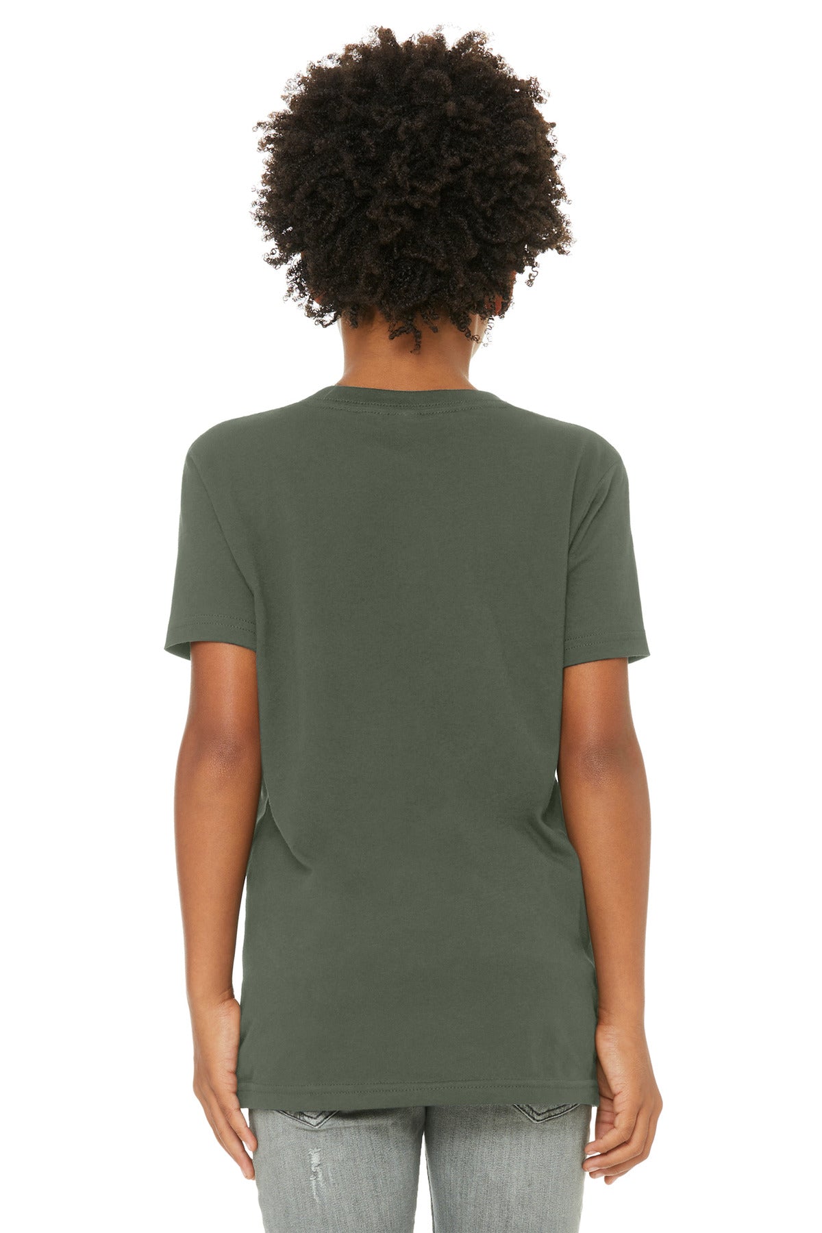 BELLA+CANVAS  Youth Jersey Short Sleeve Tee - Military Green
