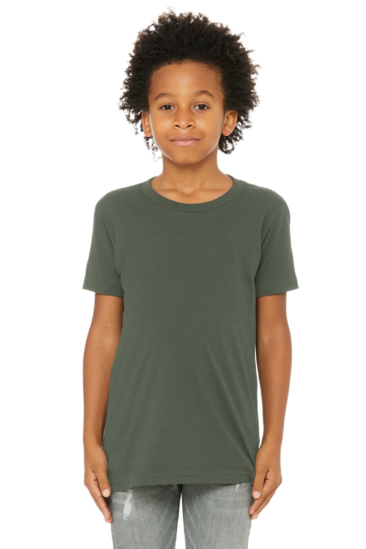 BELLA+CANVAS  Youth Jersey Short Sleeve Tee - Military Green