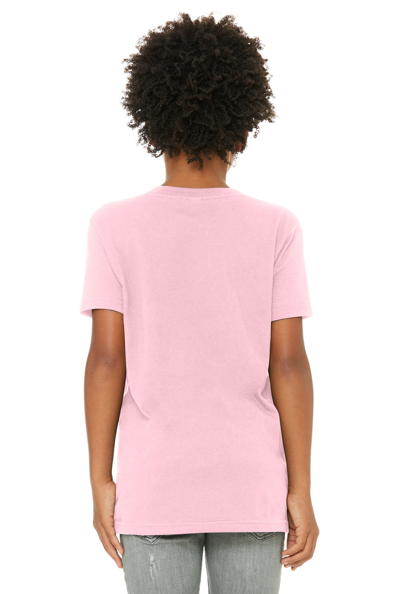 BELLA+CANVAS  Youth Jersey Short Sleeve Tee - Pink