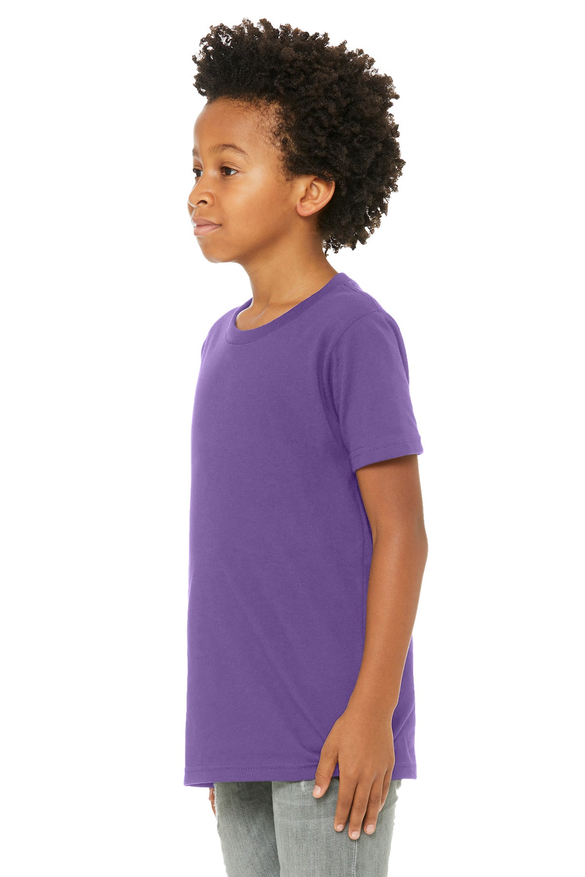 BELLA+CANVAS  Youth Jersey Short Sleeve Tee - Royal Purple