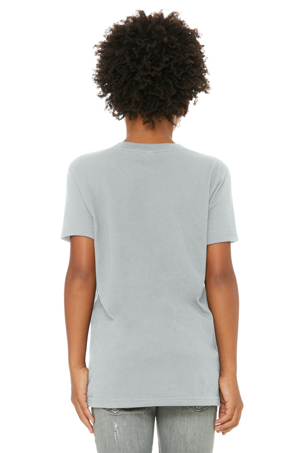BELLA+CANVAS  Youth Jersey Short Sleeve Tee - Solid Athletic Grey
