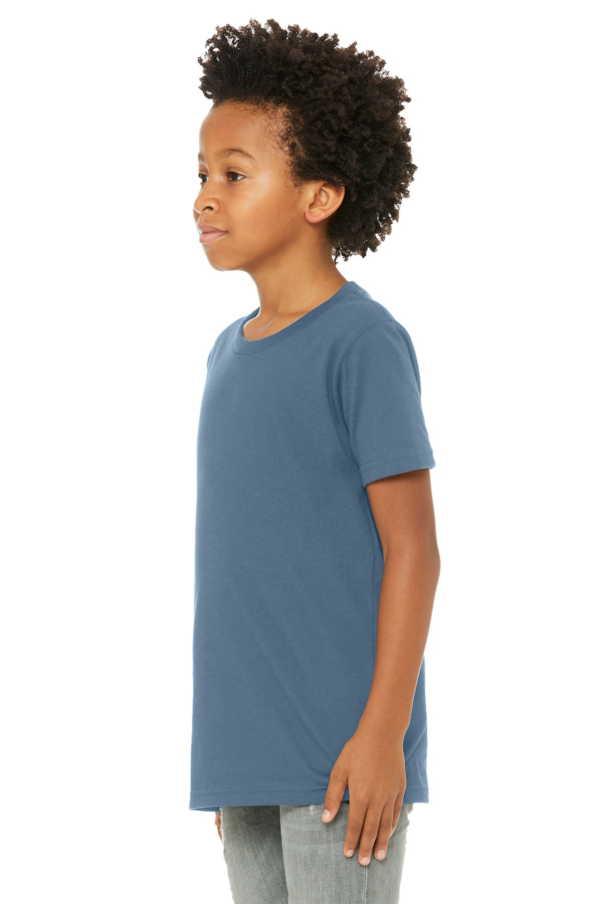 BELLA+CANVAS  Youth Jersey Short Sleeve Tee - Steel Blue