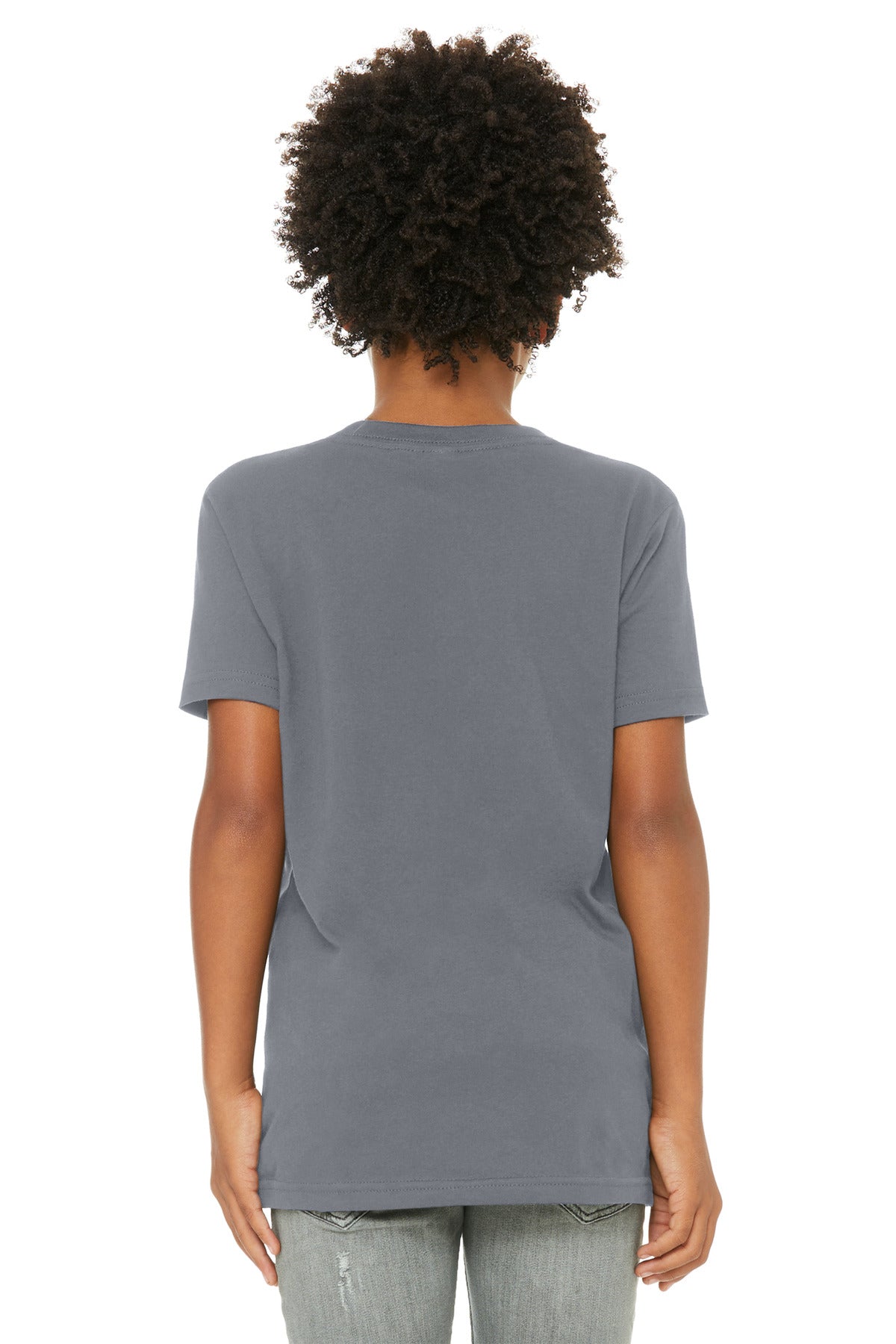 BELLA+CANVAS  Youth Jersey Short Sleeve Tee - Storm