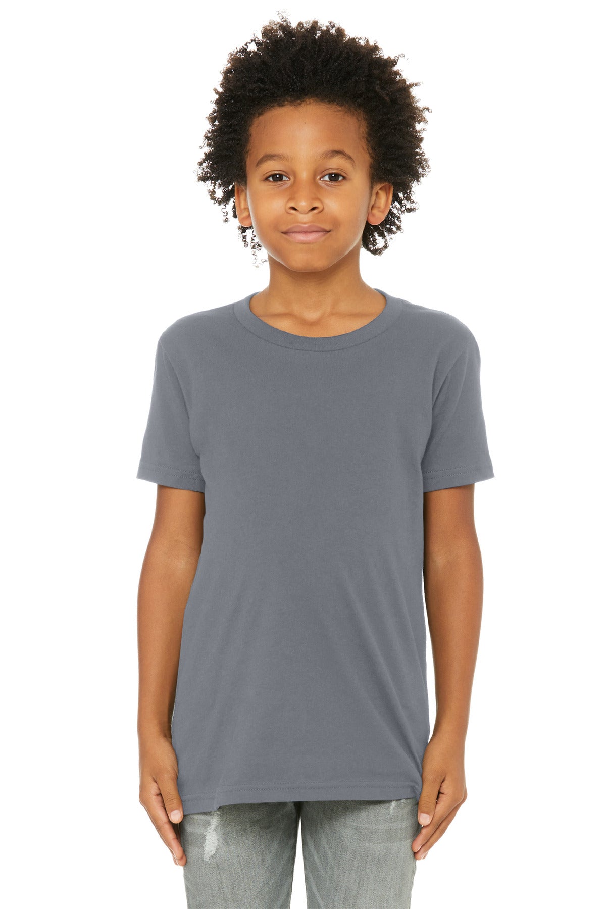 BELLA+CANVAS  Youth Jersey Short Sleeve Tee - Storm
