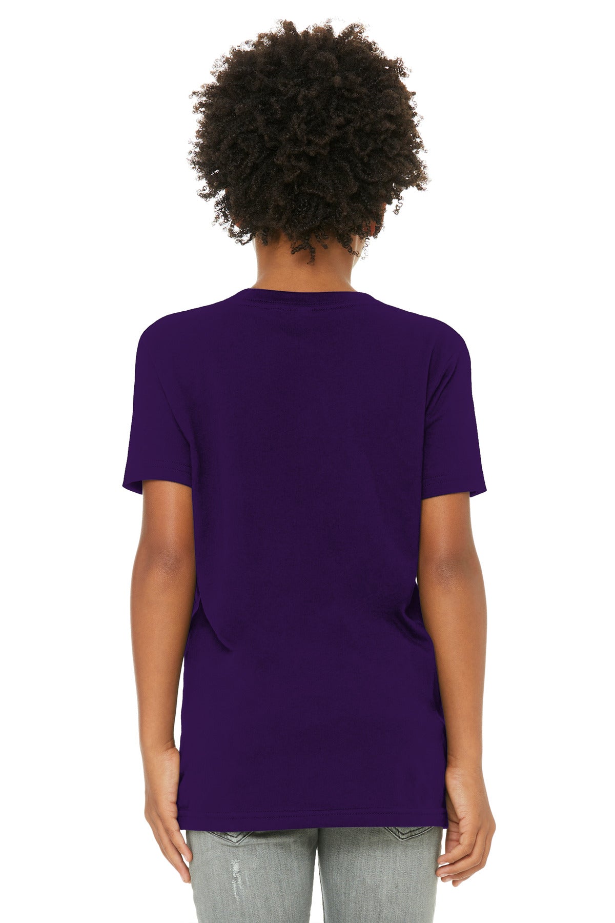 BELLA+CANVAS  Youth Jersey Short Sleeve Tee - Team Purple