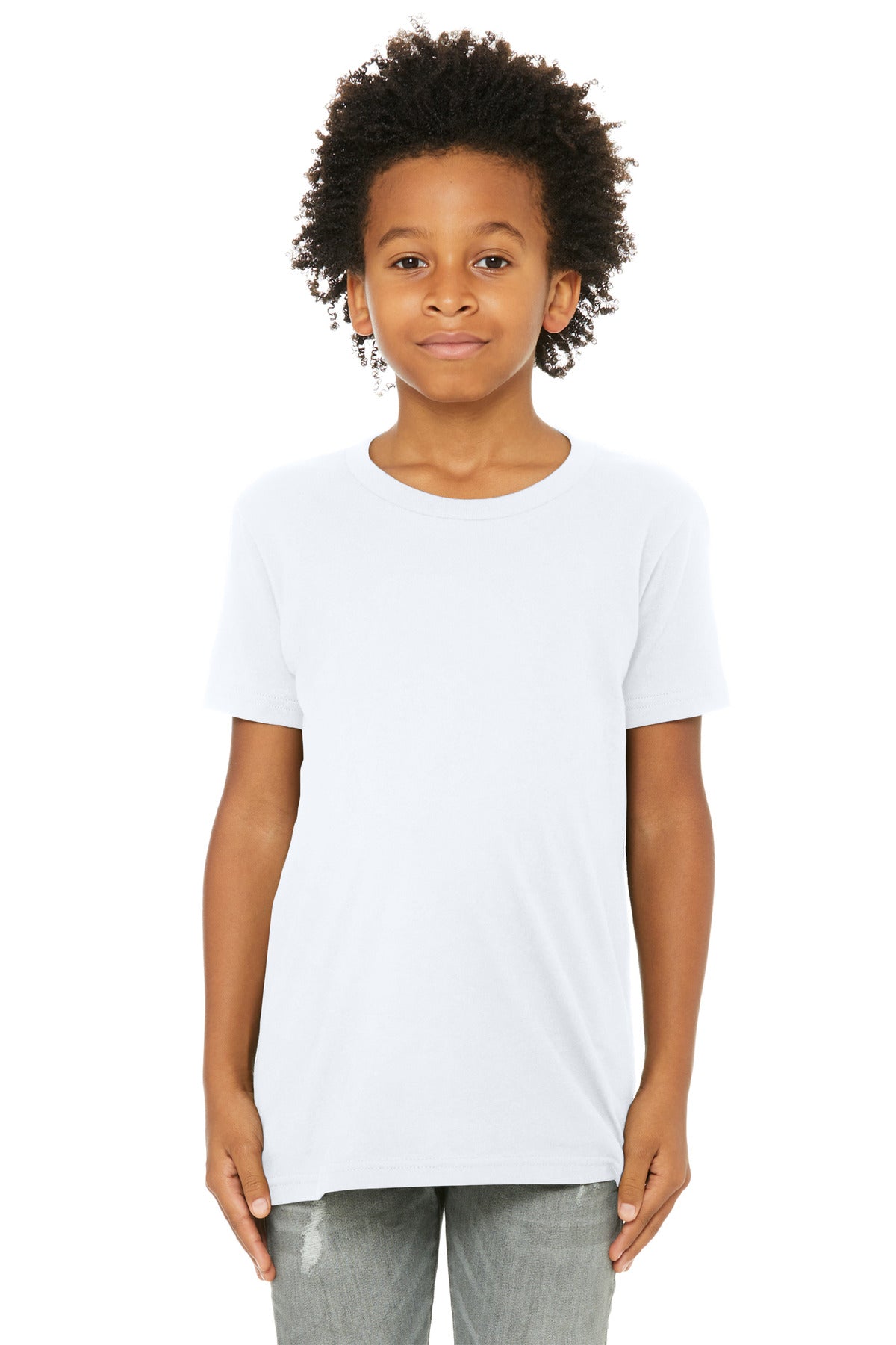 BELLA+CANVAS  Youth Jersey Short Sleeve Tee - White