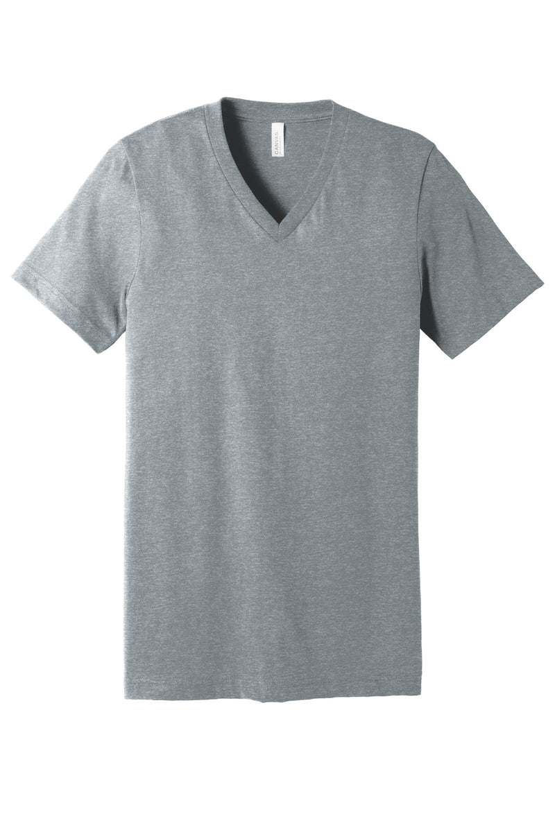 BELLA+CANVAS Unisex Heather CVC V-Neck Tee - Athletic Heather