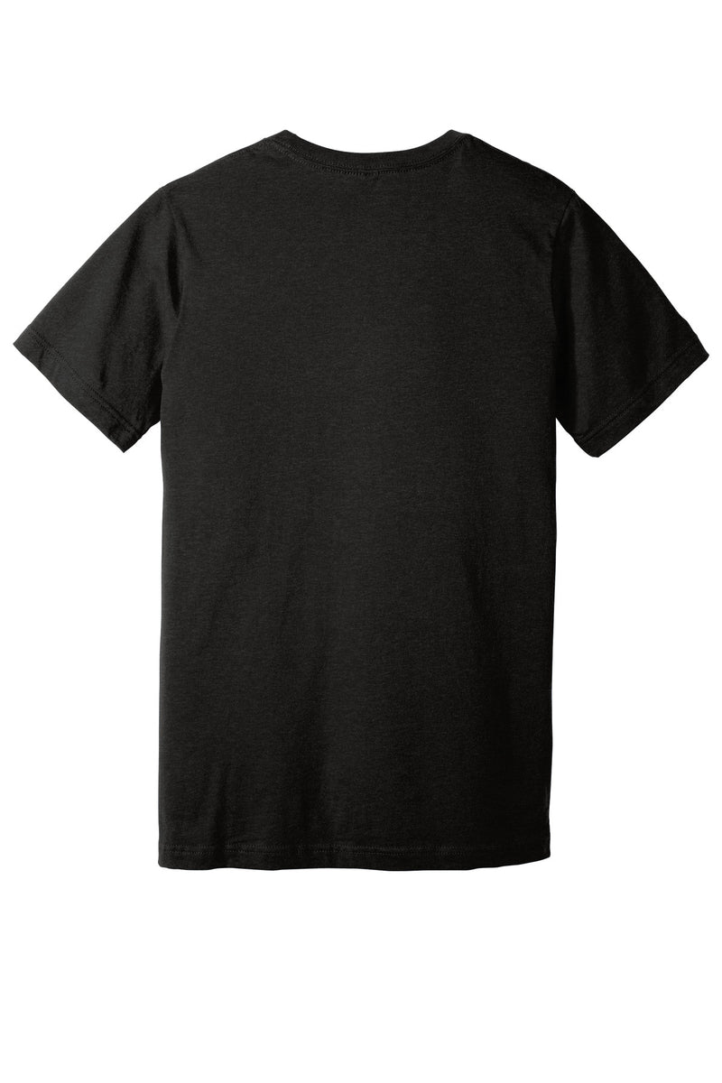 BELLA+CANVAS Unisex Heather CVC V-Neck Tee - Black Heather