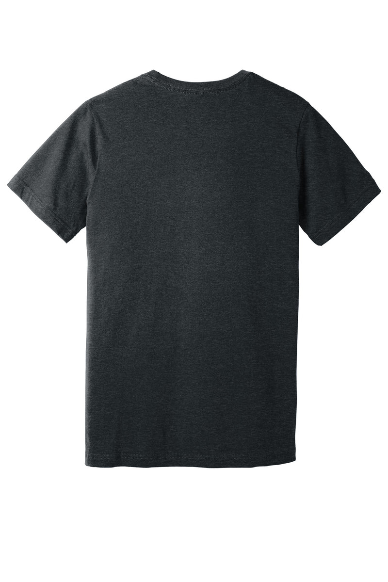 BELLA+CANVAS Unisex Heather CVC V-Neck Tee - Dark Grey Heather