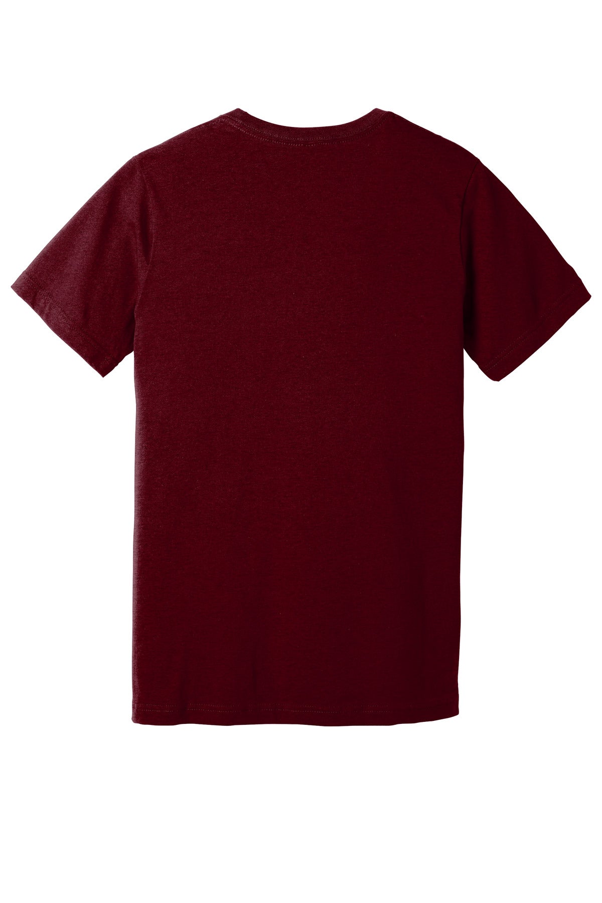BELLA+CANVAS Unisex Heather CVC V-Neck Tee - Heather Cardinal