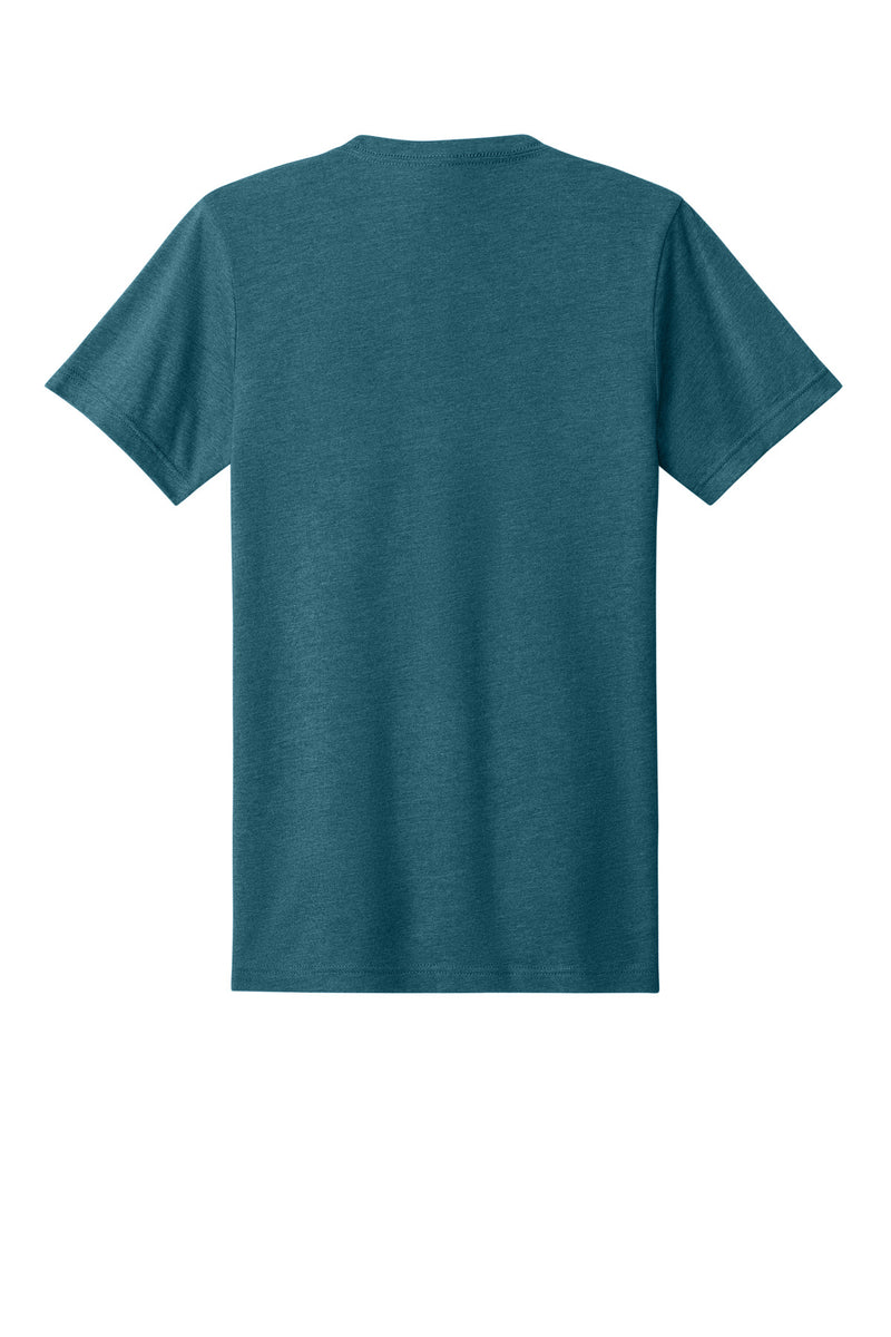 BELLA+CANVAS Unisex Heather CVC V-Neck Tee - Heather Deep Teal