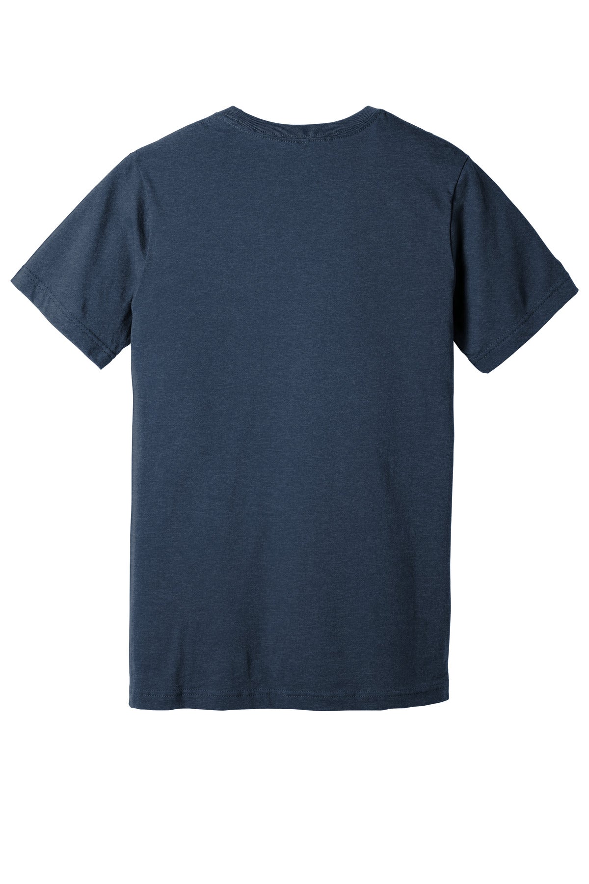 BELLA+CANVAS Unisex Heather CVC V-Neck Tee - Heather Navy