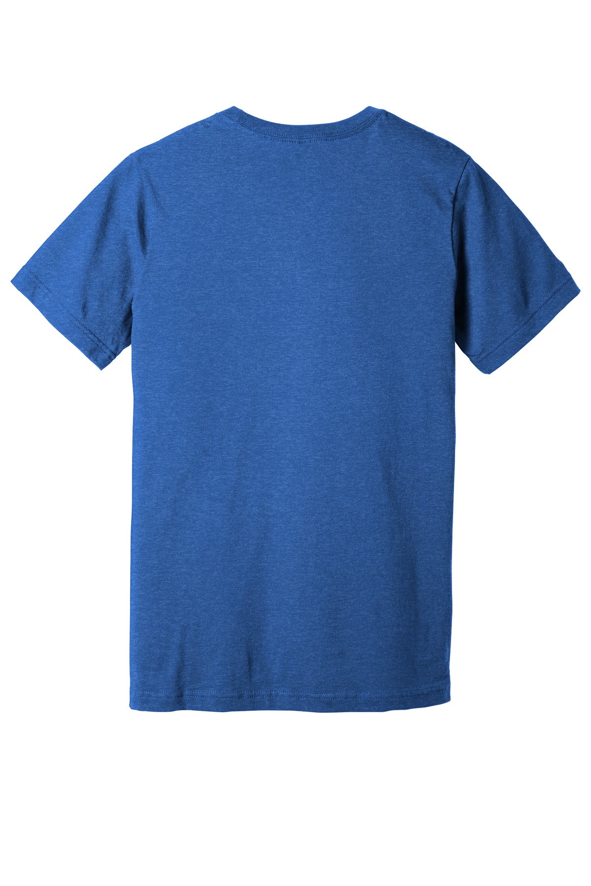 BELLA+CANVAS Unisex Heather CVC V-Neck Tee - Heather True Royal