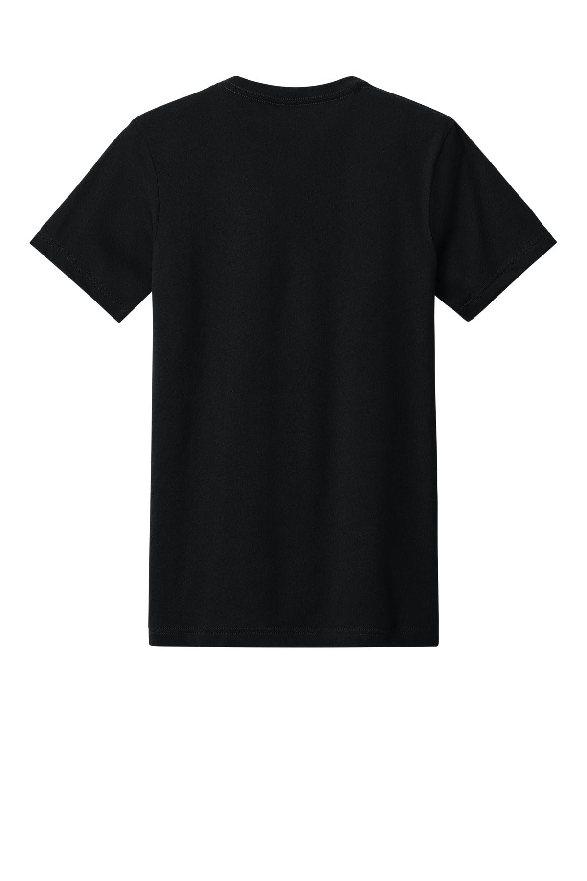 BELLA+CANVAS Unisex Heather CVC V-Neck Tee - Solid Black Blend