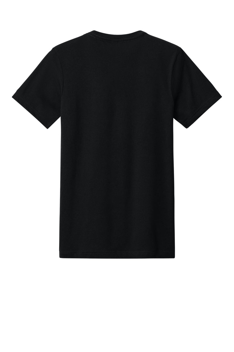 BELLA+CANVAS Unisex Heather CVC V-Neck Tee - Solid Black Blend