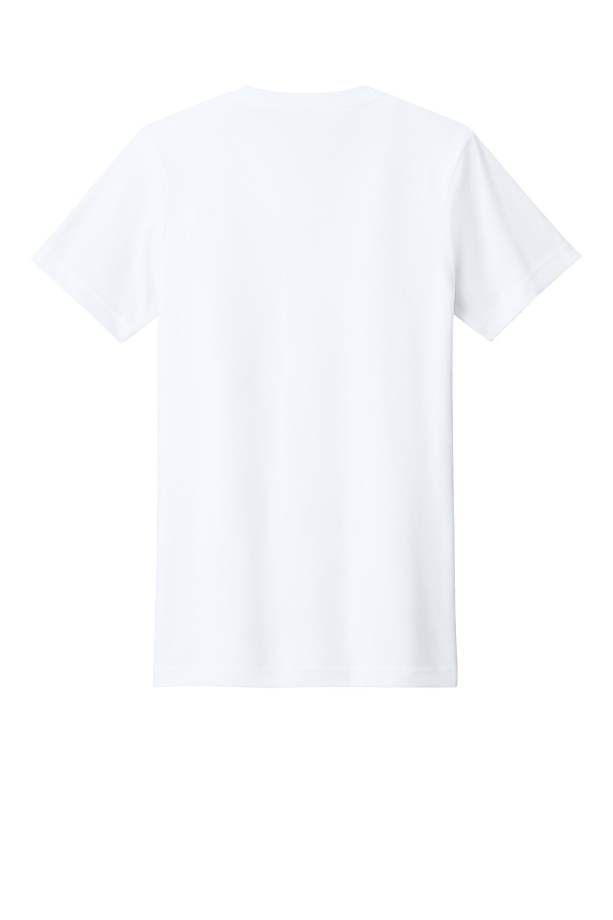 BELLA+CANVAS Unisex Heather CVC V-Neck Tee - Solid White Blend