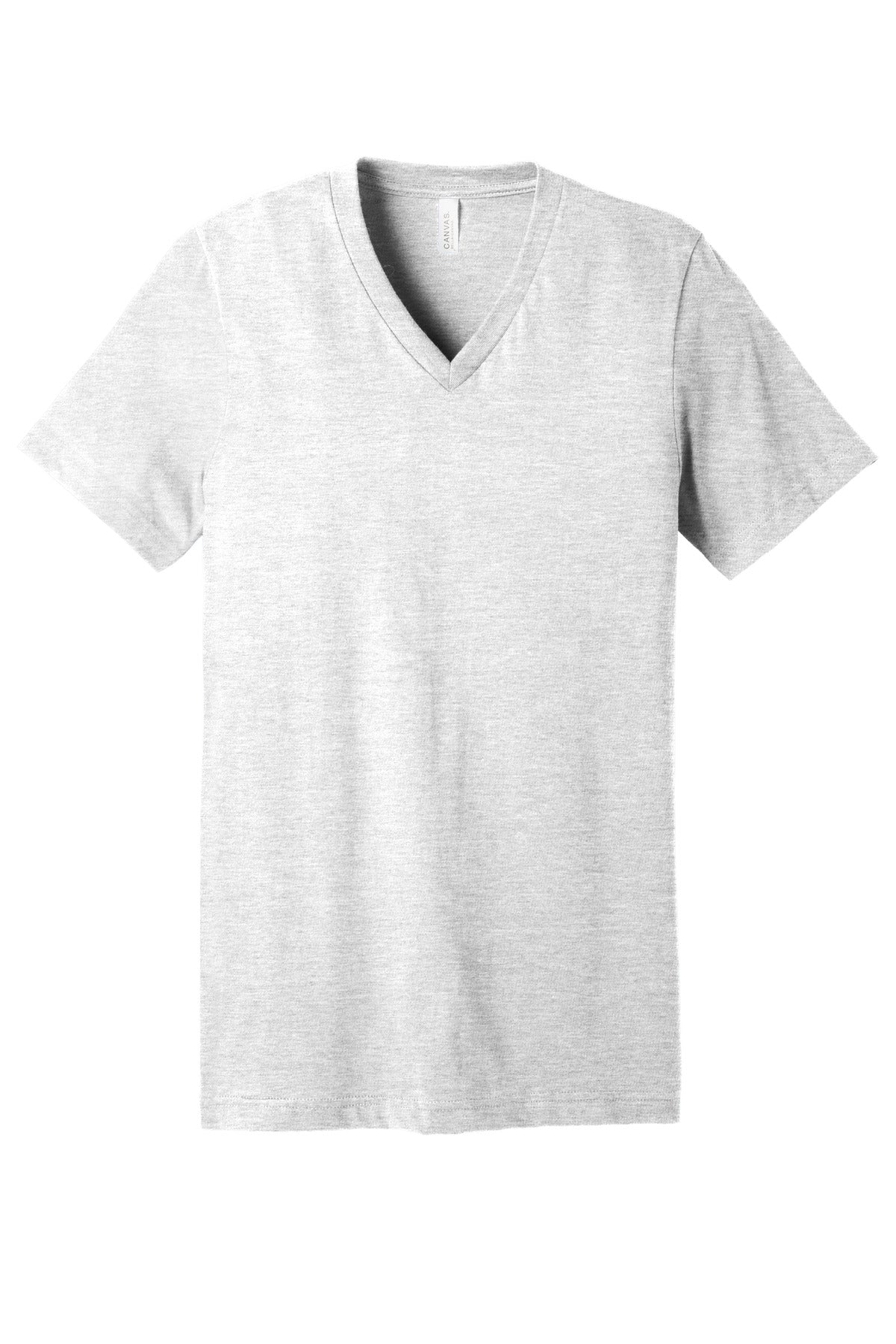 BELLA+CANVAS  Unisex Jersey Short Sleeve V-Neck Tee - Ash