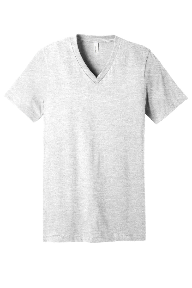 BELLA+CANVAS  Unisex Jersey Short Sleeve V-Neck Tee - Ash