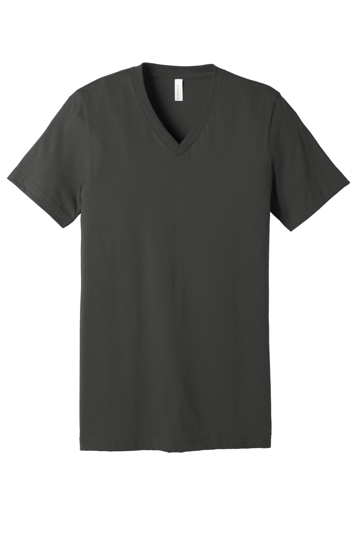 BELLA+CANVAS  Unisex Jersey Short Sleeve V-Neck Tee - Asphalt