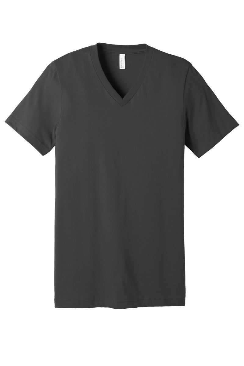 BELLA+CANVAS  Unisex Jersey Short Sleeve V-Neck Tee - Asphalt