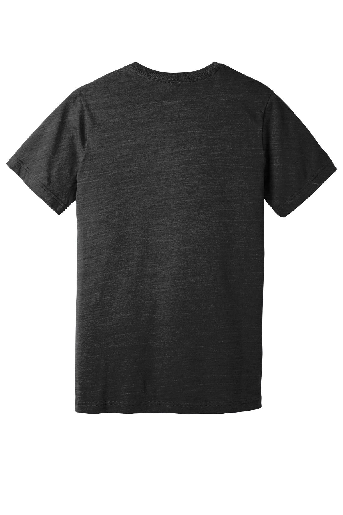 BELLA+CANVAS  Unisex Jersey Short Sleeve V-Neck Tee - Charcoal Black Slub