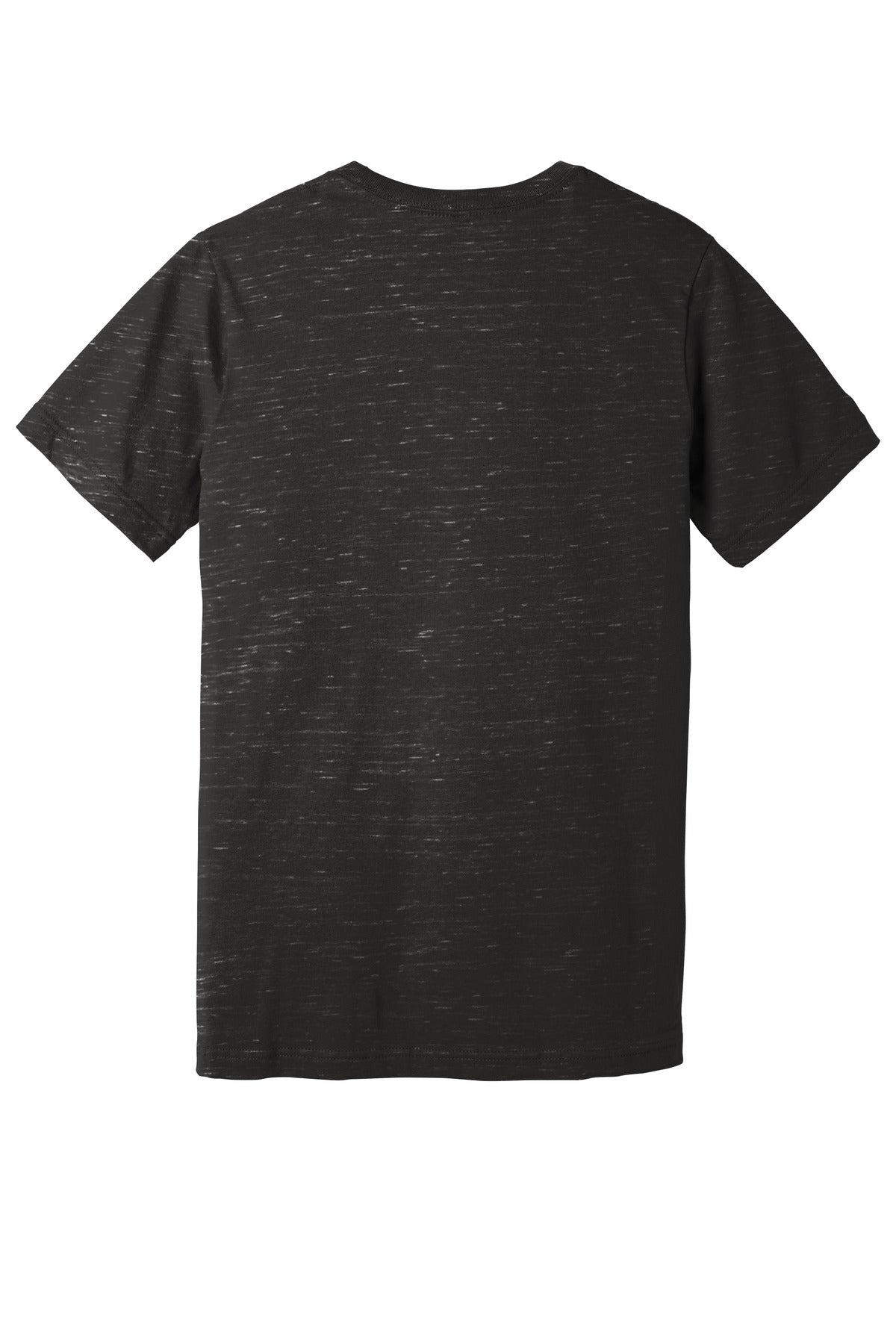 BELLA+CANVAS  Unisex Jersey Short Sleeve V-Neck Tee - Charcoal Marble