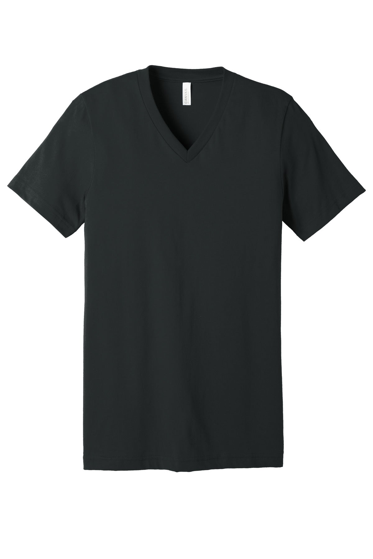 BELLA+CANVAS  Unisex Jersey Short Sleeve V-Neck Tee - Dark Grey