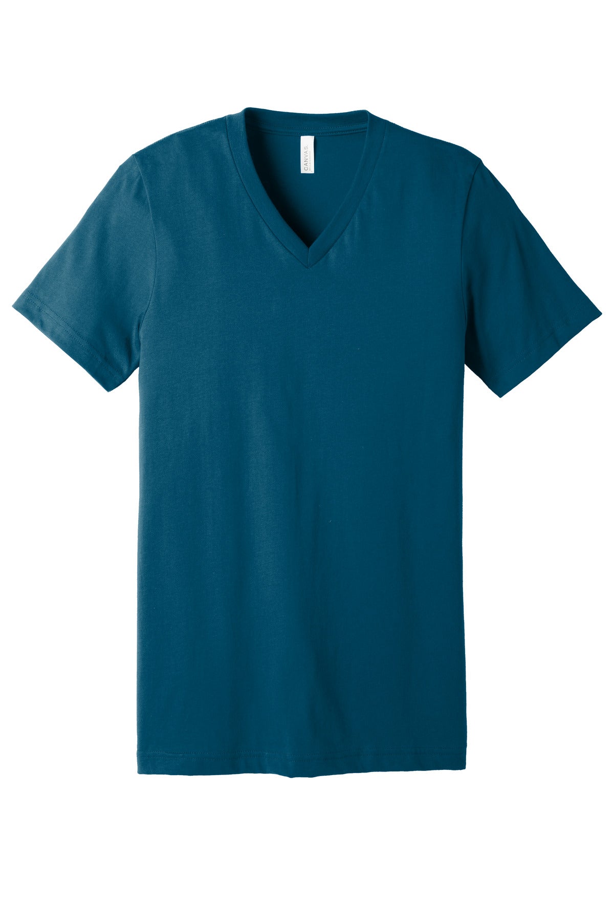 BELLA+CANVAS  Unisex Jersey Short Sleeve V-Neck Tee - Deep Teal