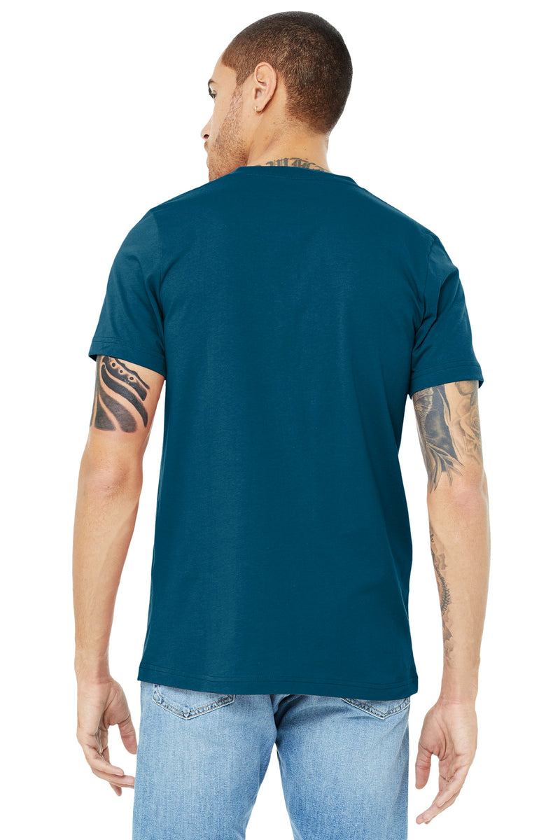 BELLA+CANVAS  Unisex Jersey Short Sleeve V-Neck Tee - Deep Teal