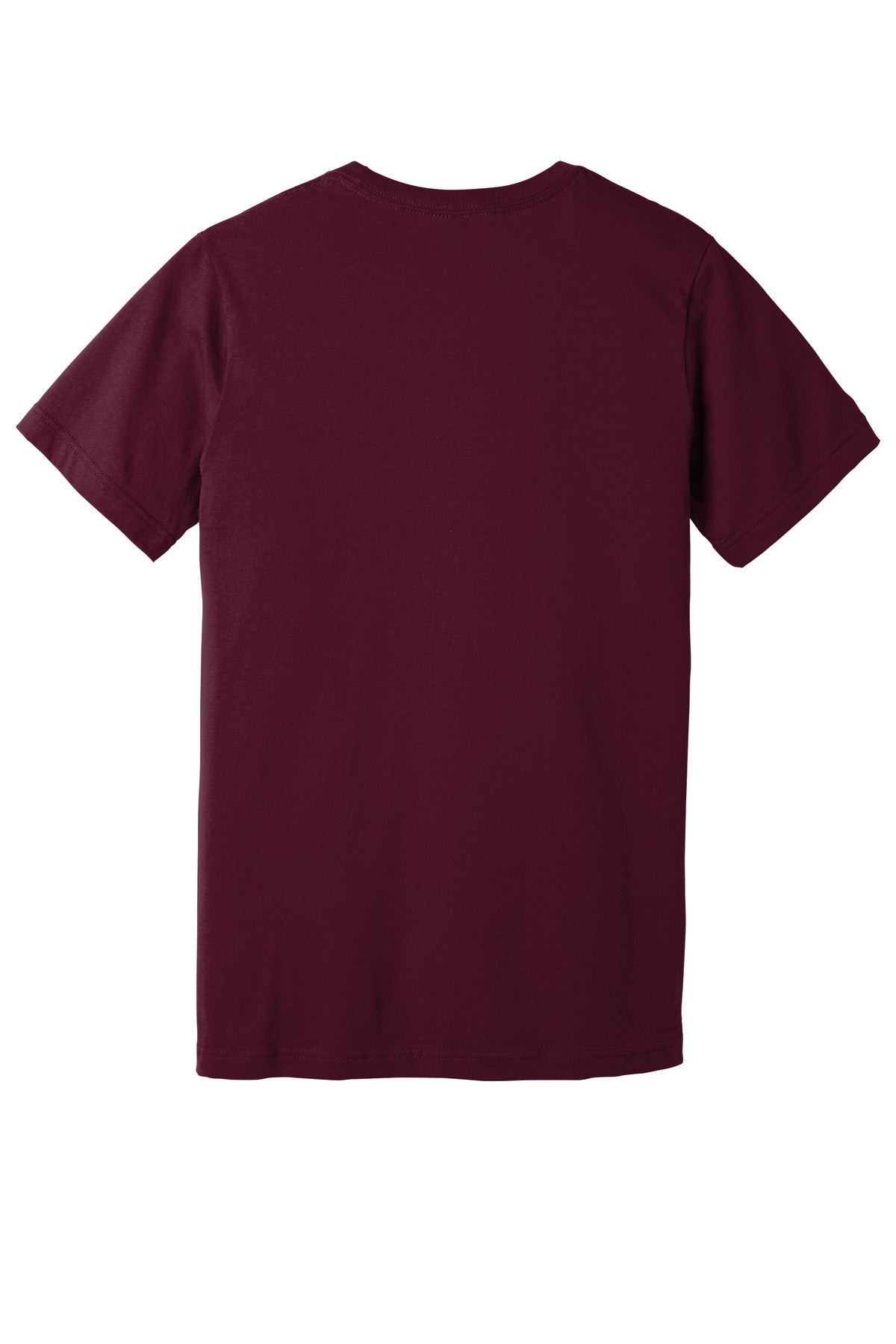 BELLA+CANVAS  Unisex Jersey Short Sleeve V-Neck Tee - Maroon
